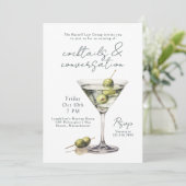 Dirty Martini Cocktails and Conversation Event 招待状 (スタンド正面)