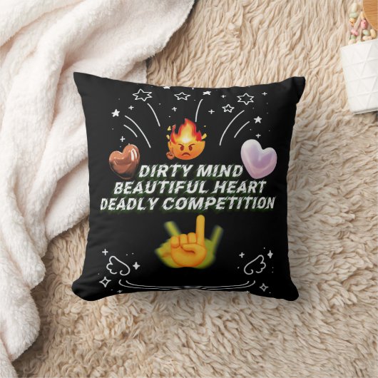 Dirty Mind Beautiful Heart Deadly Competition クッション (ブランケット)