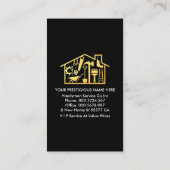 Dirty Peeling Paint Wall Handyman 名刺 (裏面)