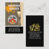Dirty Peeling Paint Wall Handyman 名刺 (正面/裏面)