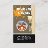 Dirty Peeling Paint Wall Handyman 名刺 (正面)
