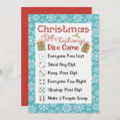 Dirty Santa Holiday Party Game Card Christmas  招待状 (正面/裏面)