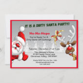 Dirty Santa Ready for Gift Exchange Santa 招待状 (正面)