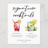 Dirty Shirley Mojito Signature Cocktails Menu (正面)