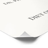 Dirty Soda Bar Sign with Recipes for Wedding ポスター (コーナー)