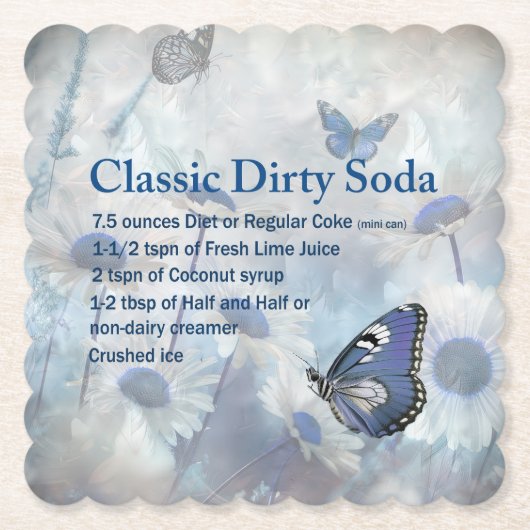 Dirty Soda Butterfly Coaster ペーパーコースター (正面)