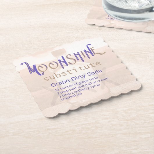 Dirty Soda Grape Coaster ペーパーコースター (アングル)