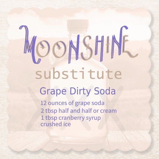 Dirty Soda Grape Coaster ペーパーコースター (正面)