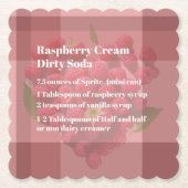 Dirty Soda Raspberry Coaster ペーパーコースター (正面)