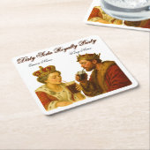 Dirty Soda Royalty Party Coaster スクエアペーパーコースター (アングル)