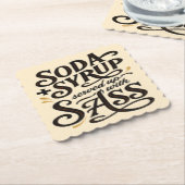 Dirty Soda Sass Coaster ペーパーコースター (アングル)