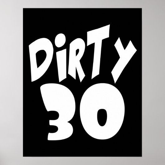 Dirty Thirty ポスター (正面)