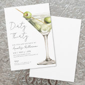 Dirty Thirty 30th Birthday Party 招待状