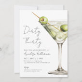 Dirty Thirty 30th Birthday Party 招待状 (正面)