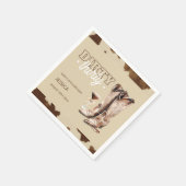 Dirty Thirty Country Western 30th Birthday Party スタンダードカクテルナプキン (角)