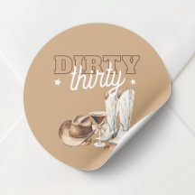 Dirty Thirty Western Rodeo 30th Birthday Party