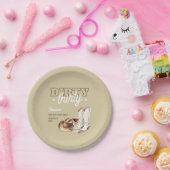 Dirty Thirty Western Rodeo Beige 30th Birthday ペーパープレート (パーティー)