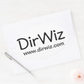 DirWiz楕円 楕円形シール (封筒)