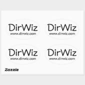 DirWiz楕円 楕円形シール (シート)