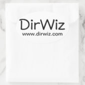 DirWiz楕円 楕円形シール (バッグ)