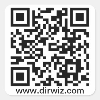 DirWiz QRのステッカー スクエアシール