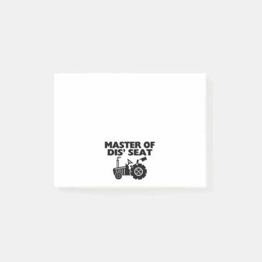 Dis'の座席トラクターのマスター ポストイット (正面)