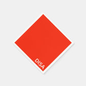 Disa赤の色名 スタンダードカクテルナプキン (角)