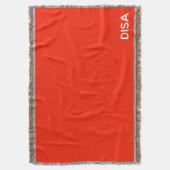 Disa赤の色名 スローブランケット (正面縦)