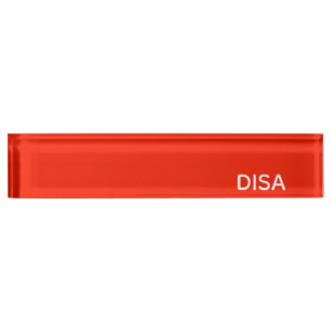 Disa赤の色名 デスクネームプレート