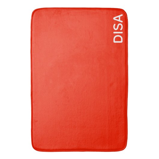 Disa赤の色名 バスマット (正面縦)