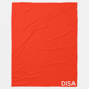 Disa赤の色名 フリースブランケット