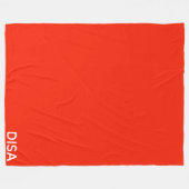 Disa赤の色名 フリースブランケット (正面(横))