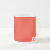 Disa赤の色名 フロストグラスマグカップ (正面右)