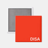 Disa赤の色名 マグネット (正面/裏面)