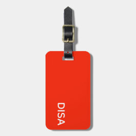 Disa赤の色名 ラゲッジタグ