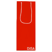 Disa赤の色名 ワインギフトバッグ (正面)