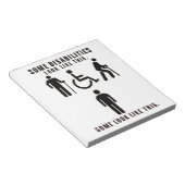 Disabilities you can see and others you can't (fac ノートパッド (アングル)