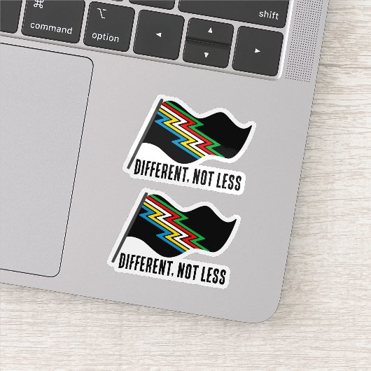 Disability Pride フラグ Different Not Less シール (詳細)