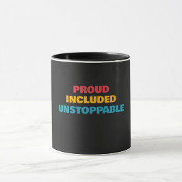 Disability Pride 自信を持って 止まらない 2個セット マグカップ