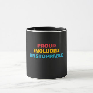 Disability Pride 自信を持って 止まらない 2個セット マグカップ