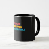Disability Pride 自信を持って 止まらない 2個セット マグカップ (正面右)
