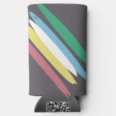 Disability Pride Month Of July Awareness Colors スリム缶クーラー (裏面)