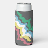 Disability Pride Month Of July Awareness Colors スリム缶クーラー (Seltzer正面)