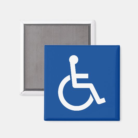 Disability sign wheelchair icon マグネット (正面/裏面)
