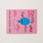 Disability won't Keep You Down:  Pink & Blue ジグソーパズル (横)