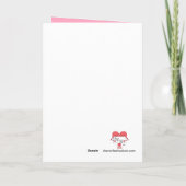 Disability won't Keep You Down:  Pink & Blue Blank カード (裏面)