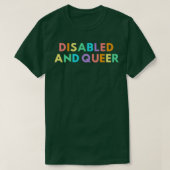 Disabled and queer tシャツ (デザイン正面)