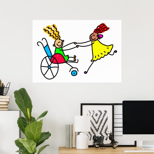 Disabled Friends ポスター (ホームオフィス)