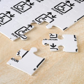 Disabled People Elevator Sign ジグソーパズル (側面)