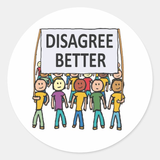Disagree Better ラウンドシール (正面)
